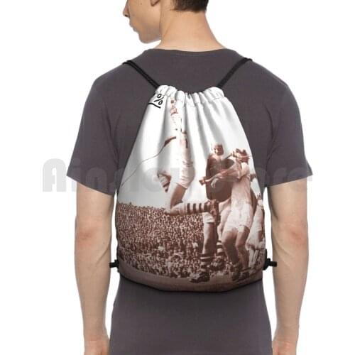 1.1 Backpack Drawstring Bag Riding Climbing Gym Bag Sport Gaa Hurling Vintage History Cork 1950S 50S