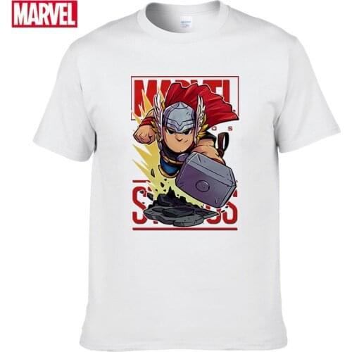 Marvel The Avengers Thor T-shirt Comfortable Breathable 100% cotton Fashion clothes for teens Summer t-shirts for men #148