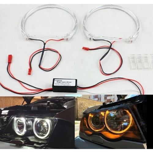 SMD LED with CREESLED 4*131MM for BMW E46 Angel eyes E38 E36 Projector led headlight ring for BMW E36 angel eyes