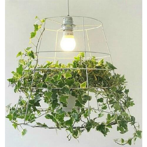 Modern creative green potted plant Pendant light for bedroom dining room hanging lihgt lamp E27 110-240V