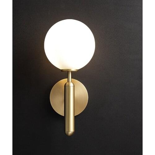 Nordic Modern Simple Light Luxury Living Room Bedroom Bed Head Creative Water Pattern Glass Decorative Wall Lamp