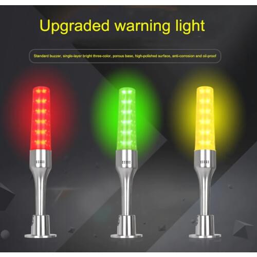 Led 3 colors in 1 layer Indicator Light 24V Intelligent Warning Light Fold Baseball Workshop Machine Signal Buzzer Caution Light