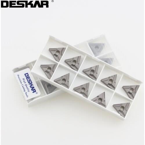 10PCS DESKAR TNMG160404-MT TNMG160404R-S TNMG160404R-VF TNMG160404-TS TNMG160408R-S LF90 Cermet Inserts Turning Tools Lathe Tool