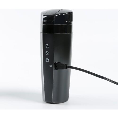 12V Portable Touch Screen Car Auto Heating Cup Electric Water Heater Thermal Mug Universal Car Accessories Interior