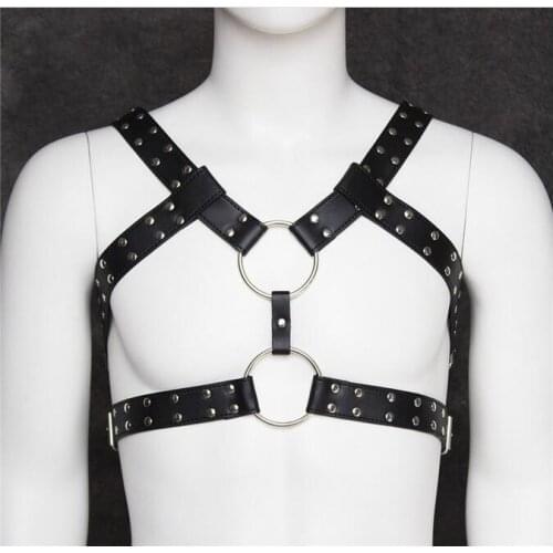 2019 New Basic Style Women Men Handmade leather Underbust Waist Belt Y Leather Harness Body Bondage Cage Straps