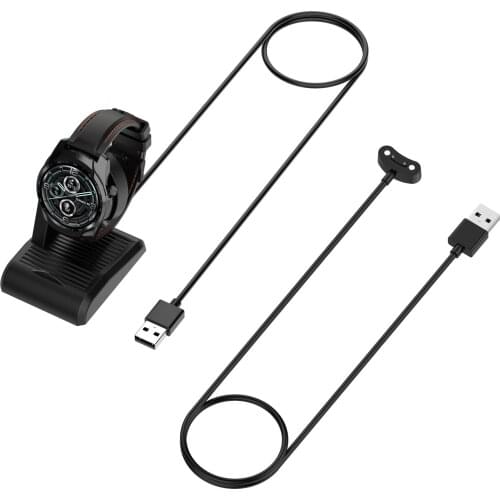 Smartwatch Dock Charger Stand Charge Adapter USB Charging Cable Holder for Ticwatch Pro 3/LTE/E3 Smart Watch Pro3 Accessories