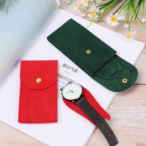 Flannelette Watch Storage Bag Anti-Dust Watch Protection Case Durable Portable Watch Pockets Watch Collection Accessories