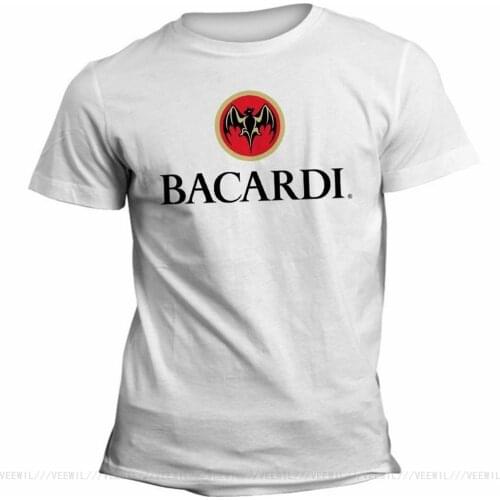 T-Shirt Mann Frau Bacardi Rum Cuba Cotton Short-sleeved Tee Shirt