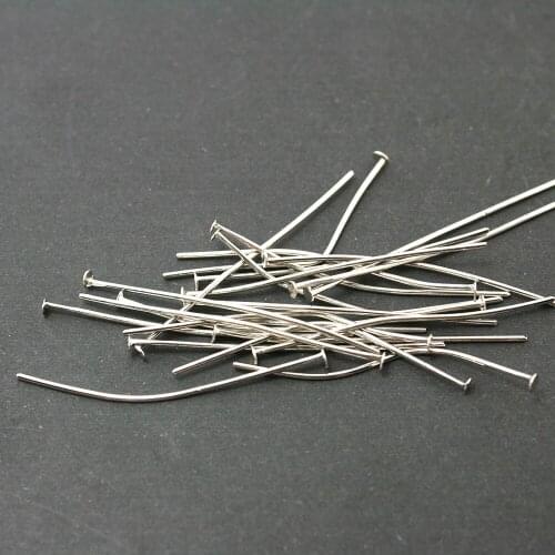 Hot Fashion Approx 300pcs/lot White K Iron T-pin Head pin 40mm FZB003-69