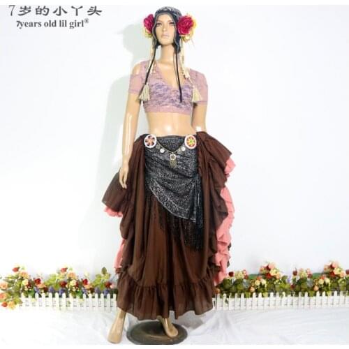 Iace Belly Dance Top Ats Tribal Choli Drop Short Sleeve Womens Costume BAA01 05