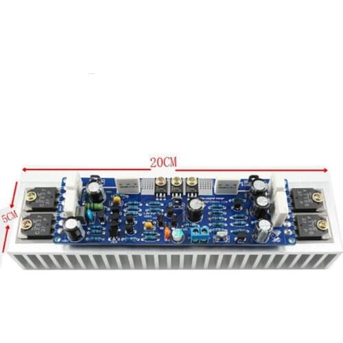 Class AB L12-2 55V 120W Single Channel Audio Power Finished Amplifier Board with Heatsink