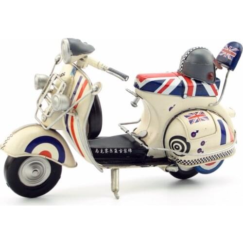 Antique classical motorcycle/scooter retro vintage wrought decoration or birthday gift Roman holiday motorcycle