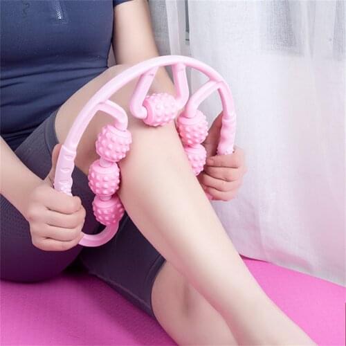 Annular Leg Clamp Yoga Massage Roller 7/8 Wheels for Arm Leg Neck Muscle Tissue and Gym Fitness Pilates Sports Accesories