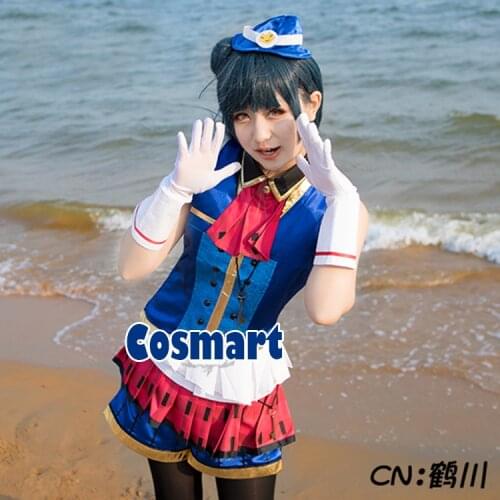 [Customize]Anime LoveLive!Sunshine!Tsushima Yoshiko Happy Party Train Aqours Awakening Uniform Cosplay Costume Halloween Suit Fo