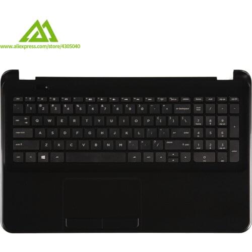 New Original Black Palmrest Keyboard With Touchpad Cover C Cover For HP 15-D TPN-F113 747140-001