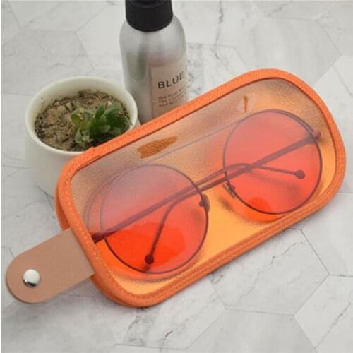 New Ice Cream Glasses Case Portable Color Snap Sunglasses Bag Protector Eyewear Accessories PVC Foldable Glasses Box
