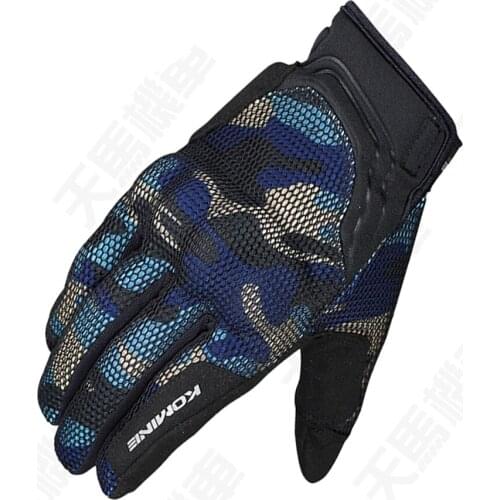 Touch Screen Gloves Komine GK194 3D Mesh Motorcycle Guantes Motorbike Scooter Street Moto Luvas Mens
