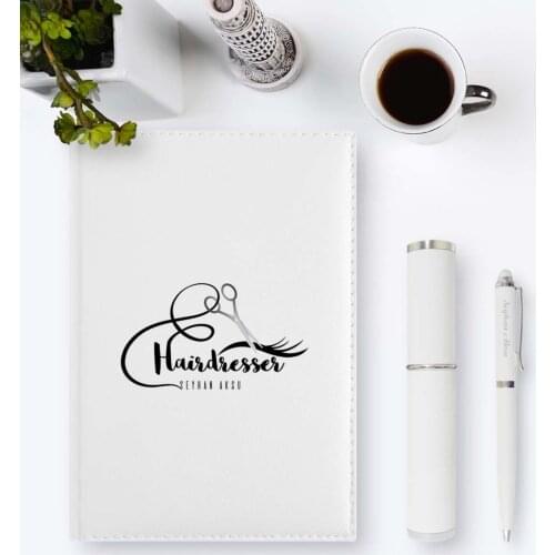 Personalized Professional Hair Stylist 2020 Leather Organizer & Pen Gift Set-3