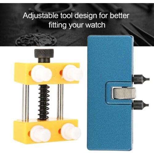 Professional Watch Repairing Tool Watch Rear Case Cover Opener With Fixing Base Screw Wrench Removers Watch Tool for watchmaker
