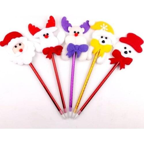 Christmas Ballpoint Ball Pen Ballpen Snowman Cartoon Santa Gift School New Year XMAS Party proms Favors presents