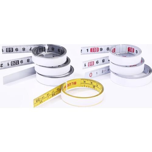 1m Self Adhesive Miter Saw Track Tape Measure Backing Metric Steel Ruler Tape Excellent High Viscosity Not Easy To Fall Off