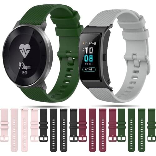 18mm Silicone Band For Garmin Vivoactive 4S 3S Venu 2S Smart Watch Accessories Replacement For Huawei bracelet B5/Honor S1 Strap