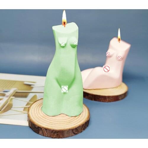 New Silicone Candle Mould 3D Art Body Candle Silicone Mold DIY Aromatherapy Candle Silicone Mold Soap Mold Resin Mold Clay Mold
