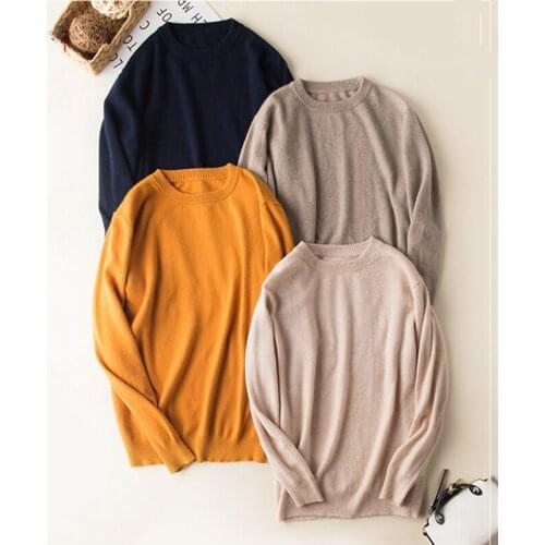 Cashmere Cotton Blended Pullover Men Sweater 2021 Autumn Winter Casual Formal All-match Knitted Jerseys Hombre Pull Homme Jumper