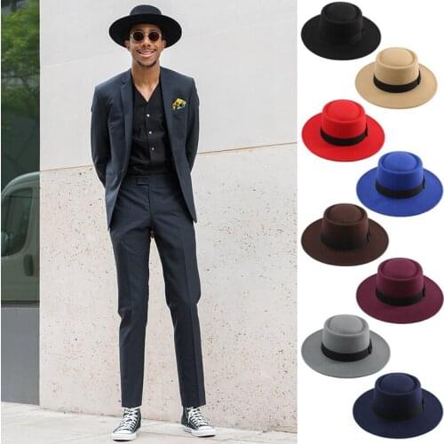 Autumn and winter womens french wool top hat