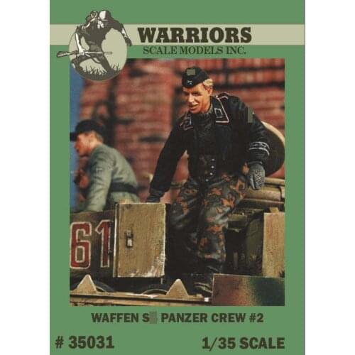 1/35 German Waffen Panzer Crew No.2 (2 Resin Figure Kits/Set) WARRIORS #35031 Unassembled Uncolored