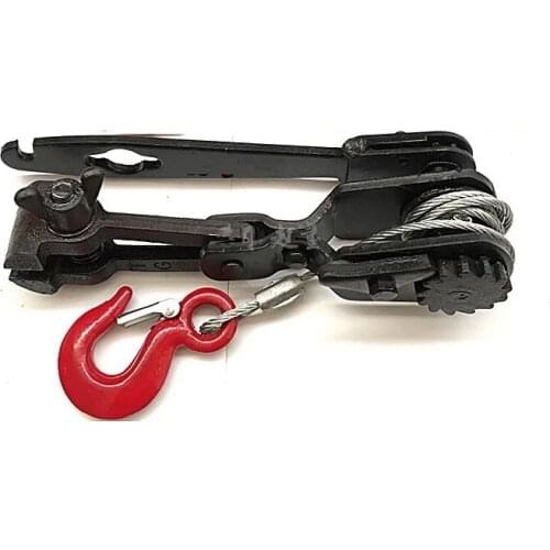 10" with 1.5M steel wire rope, Greenhouse tensioner Tiger head tensioner clamp for wire, steel strand wire grip Tire Repair Tool