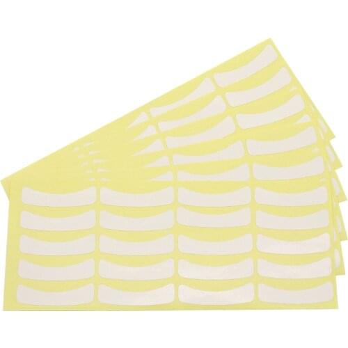 100 pairs Grafting eyelashes green adhesive isolation paper beauty tool grafting isolation upper and lower eyelashes eye patch