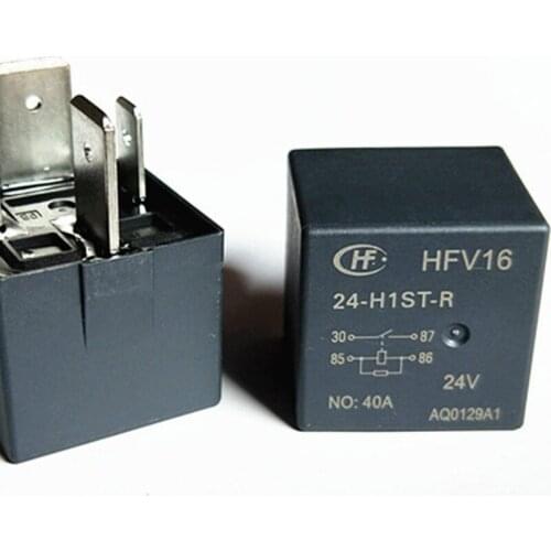 5pcs Hongfa HFV16-24-H1ST-R 24V Car Air Conditioner Rear Window Fog Lamp Headlight Fan Control Relay