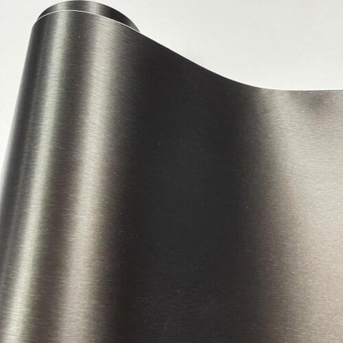 50cm*152/200/300CM Dark grey Car Styling Matt Brushed Aluminum Car Wrap Vinyl Film Sheet Motorcycle Automobiles Car Stickers