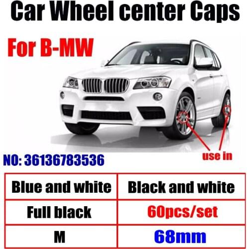 60pcs 68mm 10pins Car Wheel Center Hub caps Rim Caps Logo Emblem For BMW E90 F10 F30 E63 F15 E64 E65 E86 E89 E85 E92 E91 E93 F02