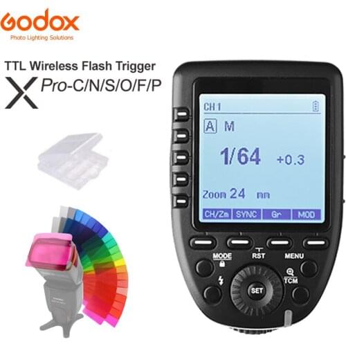 Godox Xpro-C Xpro-N Xpro-S Xpro-F Xpro-O Xpro-P 2.4G TTL Wireless Trigger Transmitter for Canon Nikon Sony Fuji Olympus Pentax