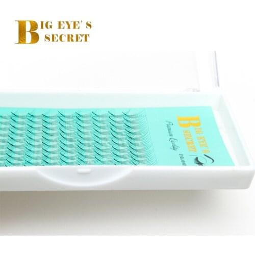 Big eyes secret Luxury Make Up Tools Short stem 4D Russia Volume Lashes Premade Fans Individual Eyelash Extension