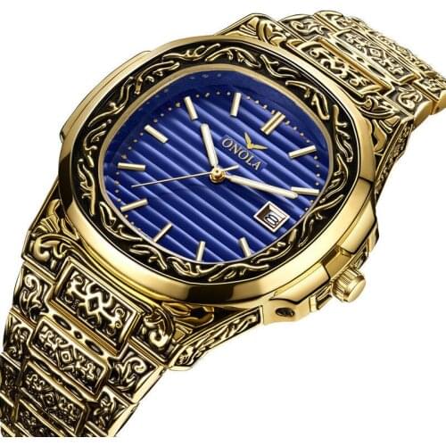 Retro Mens Sports Quartz Watches Top Brand Stainless Steel Watch for Men Waterproof Chronograph Luxury Wristwatch Reloj Hombre