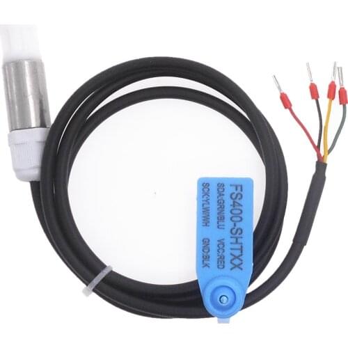 OEM length 1 meter SHT30 SHT31 SHT35 Temperature and Humidity Sensor Probe PE Waterproof Silver Probe Dustproof