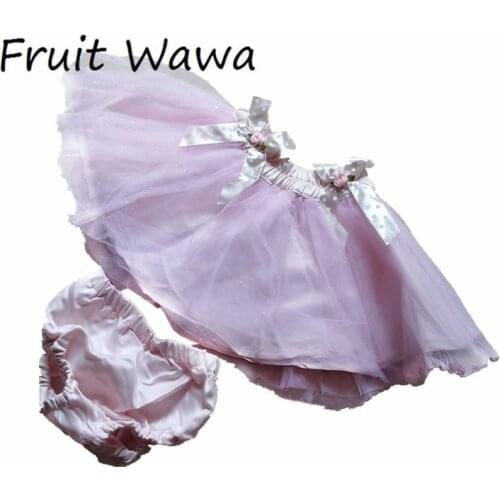 Baby Tutu Skirt Infant Pink Color Shining Tutu Infant Toddler Girls Clothing Baby Skirt