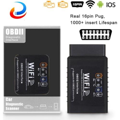 For Android/IOS ELM327 V1.5 WIFI OBD2 Scanner ELM 327 V 1 5 wifi OBD 2 Car Auto Diagnostic Tool ODB2 OBDII Code Reader