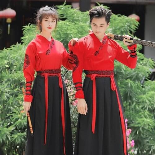 Tang Dynasty Ancient Costumes Hanfu Dress Chinese Folk Dance Clothes Classical Swordsman Clothing Traditional Fairy Costumes
