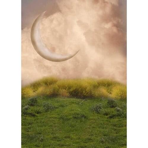 LIFE MAGIC BOX Photography Backdrops Moon Grass Background For Photo
