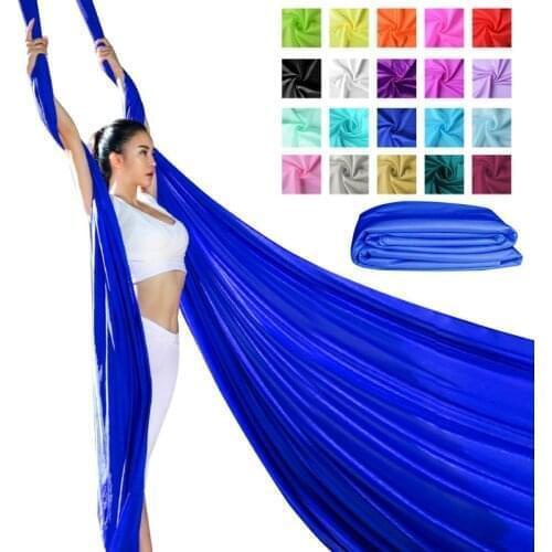 PRIOR FITNESS 6 Meters Yoga Hammock Aerial Silks Fabric for Acrobatic Fly Yoga swing Silk Dance