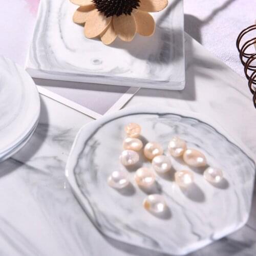 Homie Gold Plating Marble Ceramic Coaster set Cup Mats Pads for Drink Mug Non-slip Luxury Pad Desktop Home Decorations Kitchen