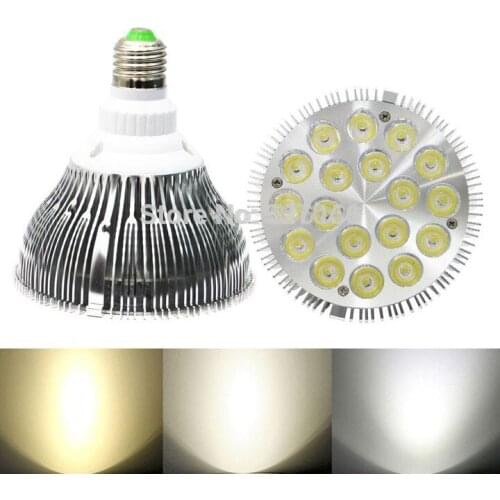 Hot sell E27 par30 led 18x2w 36W PAR38 led light lamp super bright indoor light warm white &cold white for choosing