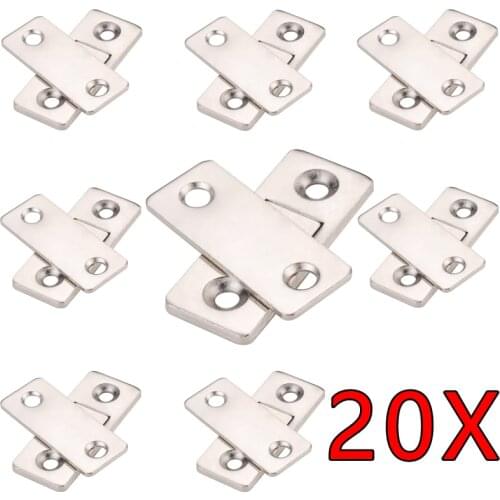 Myhomera 20 Sets / 8 Sets Strong Magnetic Door Closer Cabinet Door Catches Latch Furniture Doors Magnet Stop Cupboard Ultra Thin