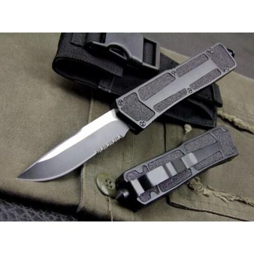 Beetle single peak half tooth high hardness outdoor CS field hunting emergency survival rescue multi-function straight knife