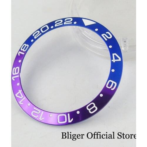 Aluminum Alloy 38mm Watch Bezel Ring Insert Fit Automatic Men Watch