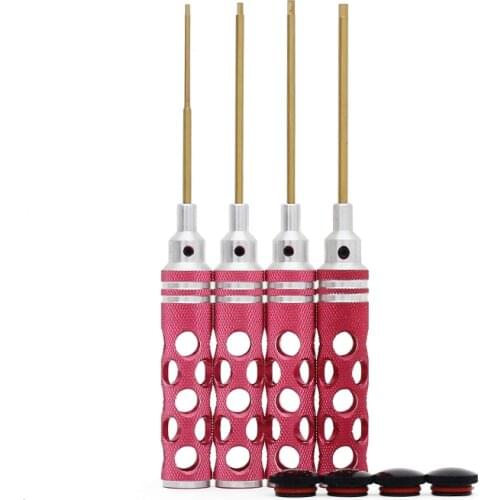 Hexagon Screwdriver Kit Pierced - Red - H1.5/H2.0/H2.5/H3.0